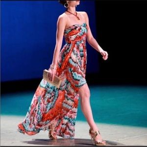 Aqua | Dresses | Aqua Beaded Embroidered Gown | Poshmark
